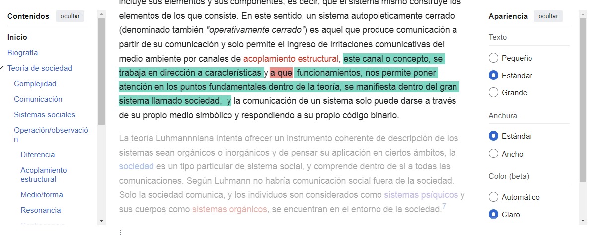 Primera evidencia de edición en Wikipedia sobre acoplamiento estructural